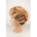 Beautiful 21.5 inches vintage Real Mink Fur brown beige 's Hat C14   eb-96441517